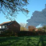 Taken from the field on the north side of Bedmond Road, mid afternoon.