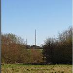 The Bedmond TV transmitter in the distance.